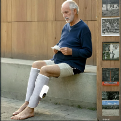 מכשיר לעיסוי הרגל חום ורטט לזרימת הדם 128שח  210 לזוג